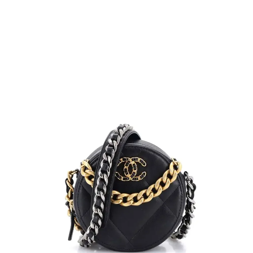 Chanel 19 Round Clutch With Chain #259233C25B